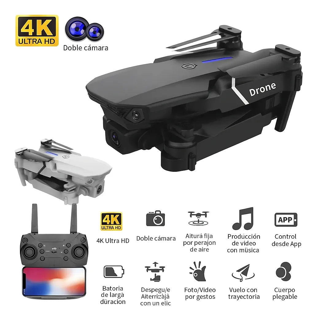 Mini drone plegable con cámara integrada y conexión WiFi - Captura tus mejores momentos desde otra altura