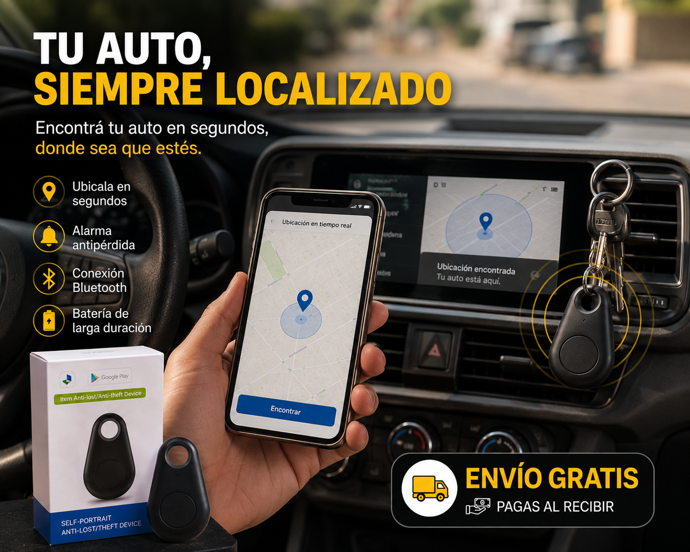 📍 TAG Rastreador • 🚚 Envio GRATIS en Provincia de Buenos Aires • 📦 Resto del pais $4.900 • ⏱️ Entrega de 2 a 7 dias habiles segun tu ubicacion
