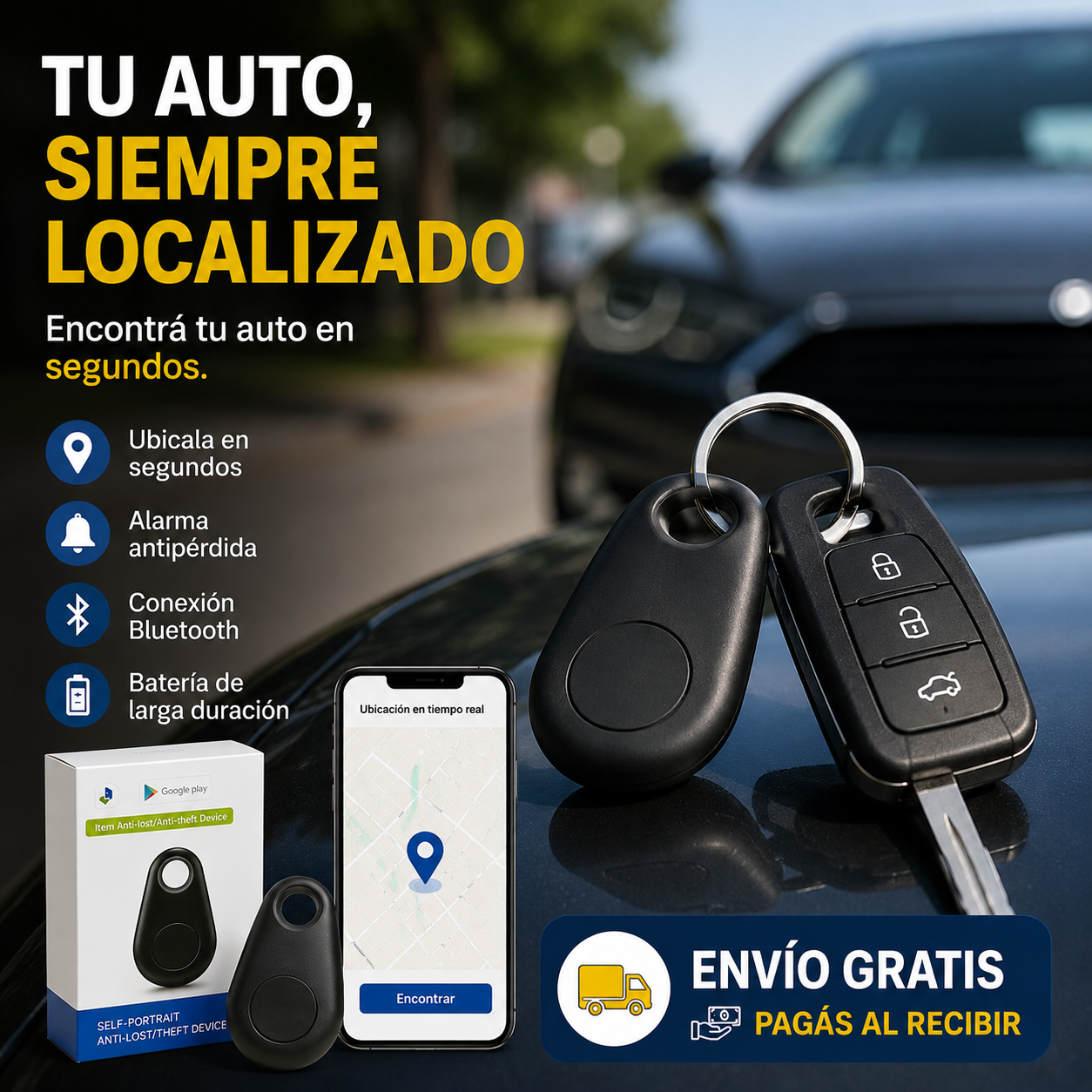 📍 TAG Rastreador • 🚚 Envio GRATIS en Provincia de Buenos Aires • 📦 Resto del pais $4.900 • ⏱️ Entrega de 2 a 7 dias habiles segun tu ubicacion
