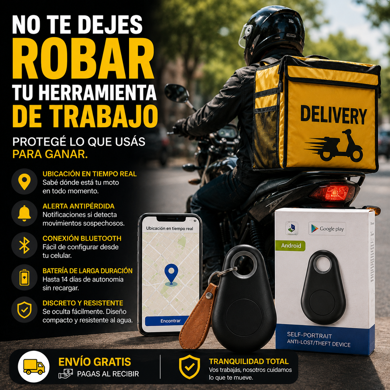 📍 TAG Rastreador • 🚚 Envio GRATIS en Provincia de Buenos Aires • 📦 Resto del pais $4.900 • ⏱️ Entrega de 2 a 7 dias habiles segun tu ubicacion